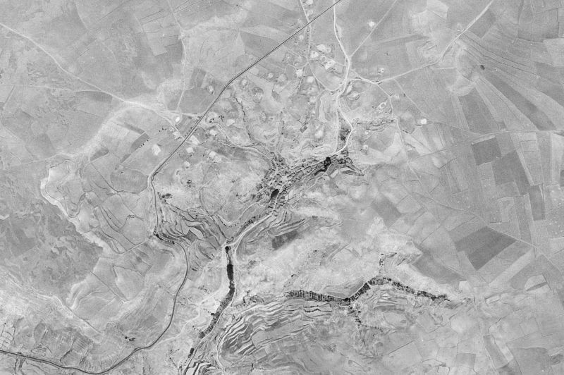 Ortofoto de 1956-1957 del núcleo de Retascón
