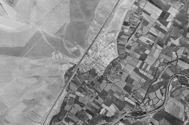 Ortofoto de 1956-1957 del núcleo de Salillas de Jalón