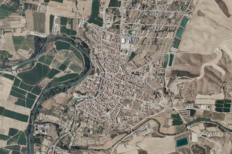 Ortofoto actual del núcleo de San Mateo de Gállego