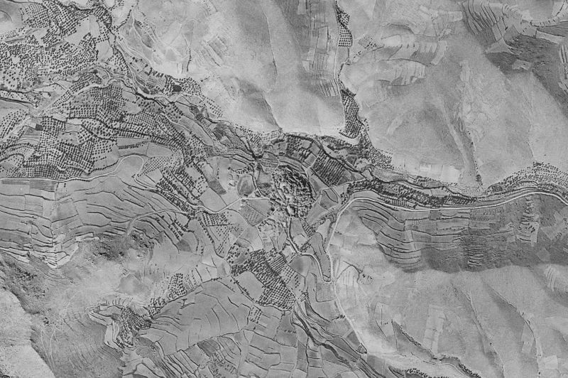 Ortofoto de 1956-1957 del núcleo de Sestrica