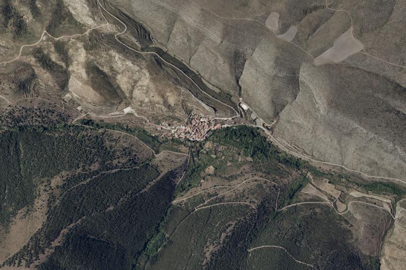 Ortofoto actual del núcleo de Talamantes