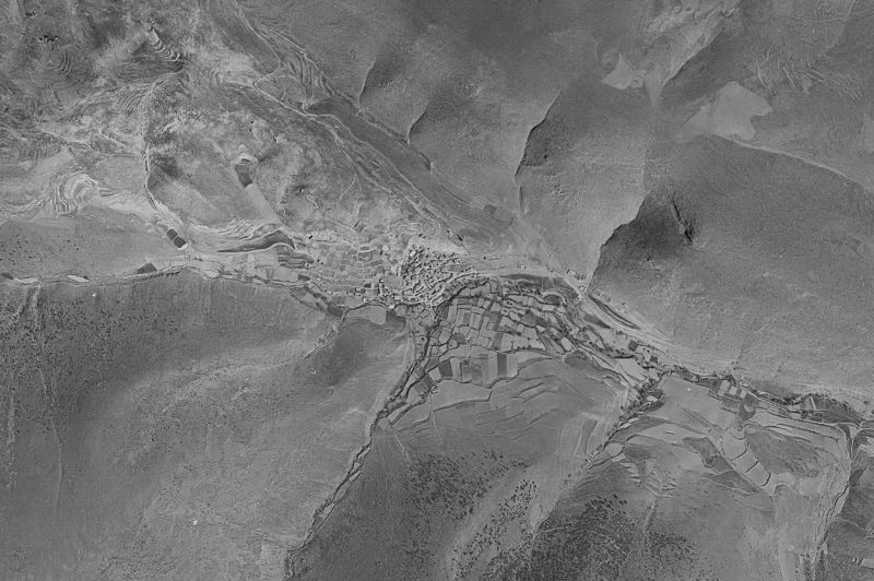 Ortofoto de 1956-1957 del núcleo de Talamantes