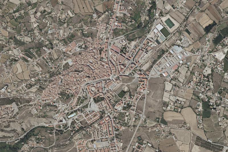 Ortofoto actual del núcleo de Tarazona