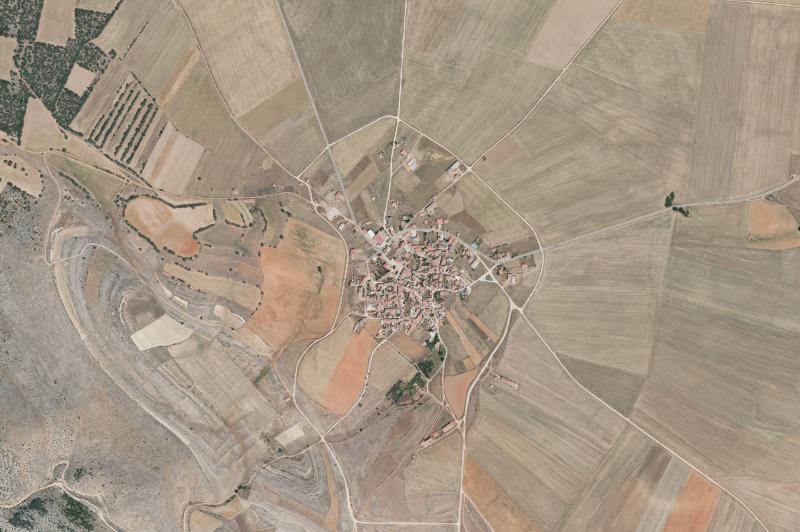 Ortofoto actual del núcleo de Torralba de los Frailes