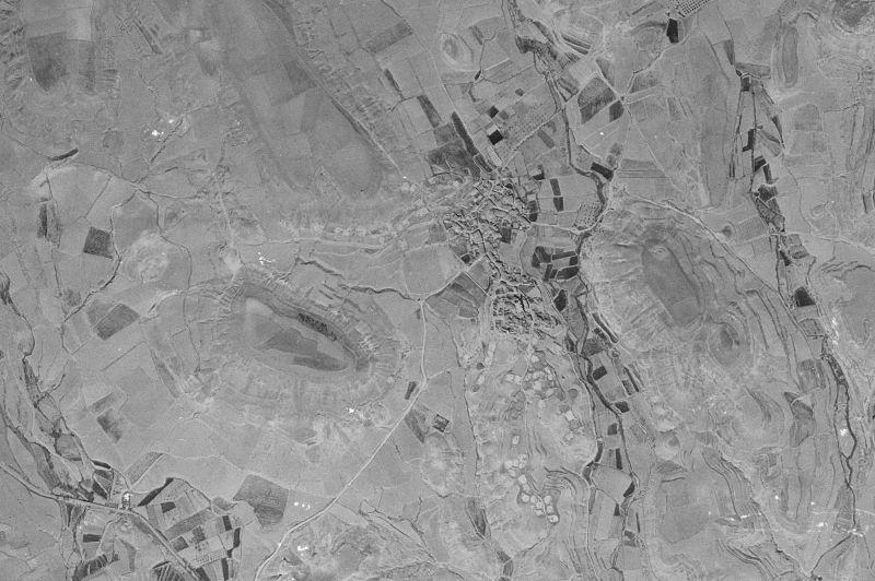 Ortofoto de 1956-1957 del núcleo de Torralba de Ribota