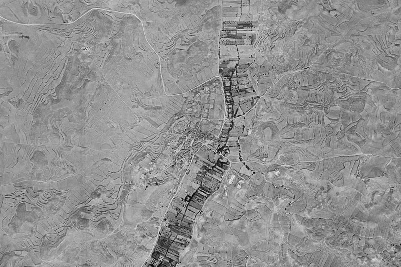 Ortofoto de 1956-1957 del núcleo de Torrehermosa