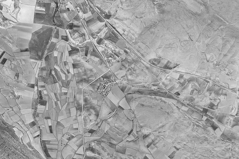 Ortofoto de 1956-1957 del núcleo de Torrelapaja