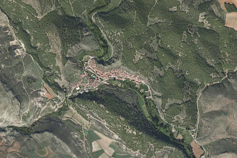 Ortofoto actual del núcleo de Torrijo de la Cañada