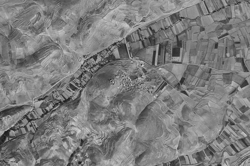 Ortofoto de 1956-1957 del núcleo de Trasmoz