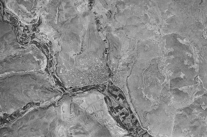 Ortofoto de 1956-1957 del núcleo de Trasobares