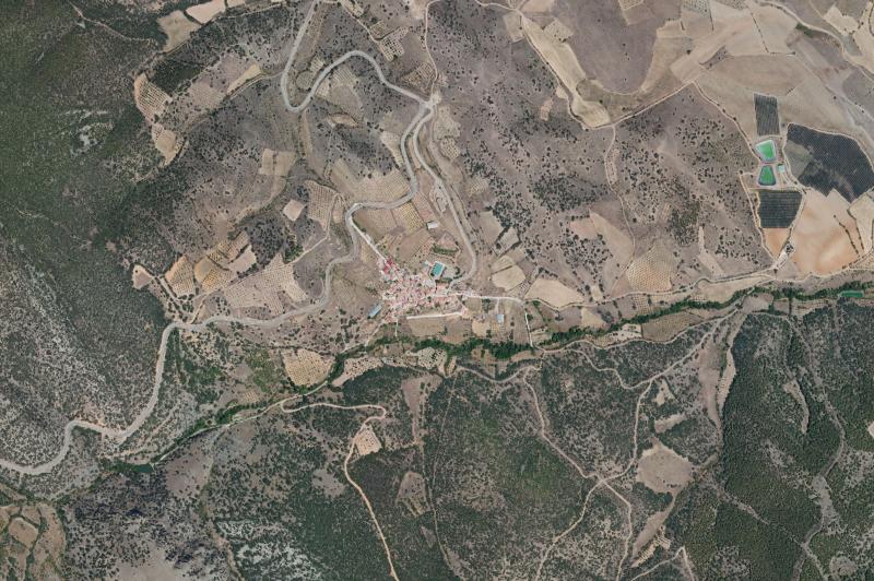 Ortofoto actual del núcleo de Val de San Martín