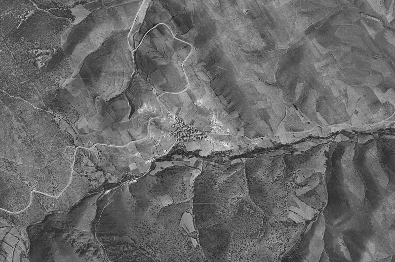 Ortofoto de 1956-1957 del núcleo de Val de San Martín