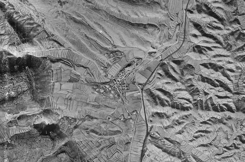 Ortofoto de 1956-1957 del núcleo de Valmadrid