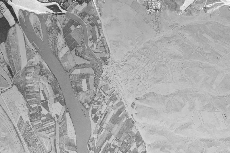 Ortofoto de 1956-1957 del núcleo de Velilla de Ebro