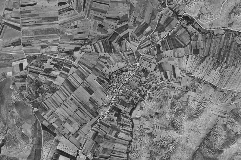 Ortofoto de 1956-1957 del núcleo de Vera de Moncayo
