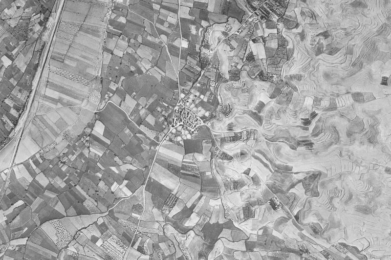 Ortofoto de 1956-1957 del núcleo de Vierlas