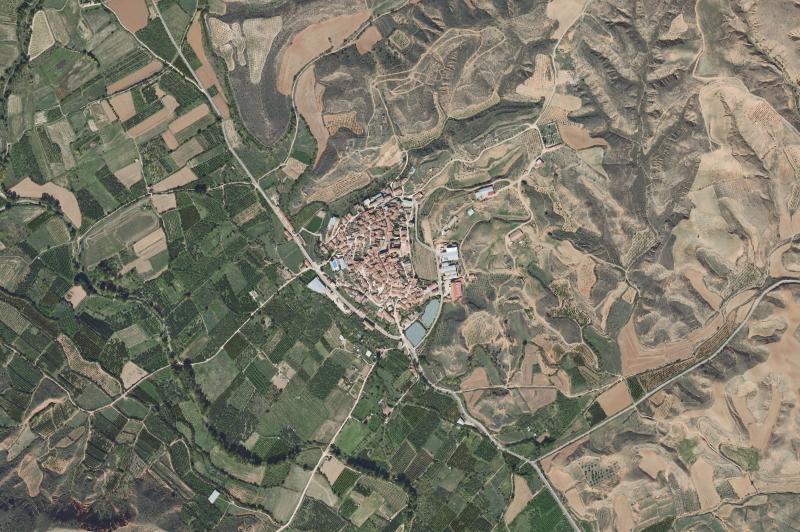 Ortofoto actual del núcleo de Villalengua