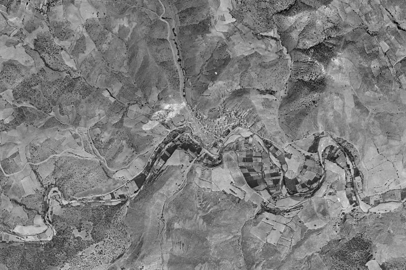 Ortofoto de 1956-1957 del núcleo de Vistabella