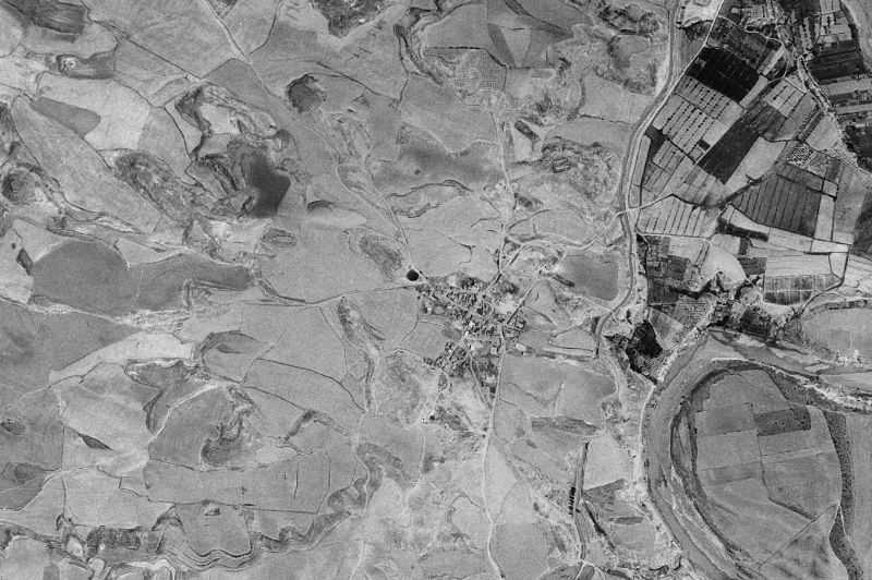 Ortofoto de 1956-1957 del núcleo de Marracos